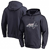 Men's Customized Washington Capitals Navy All Stitched Pullover Hoodie,baseball caps,new era cap wholesale,wholesale hats